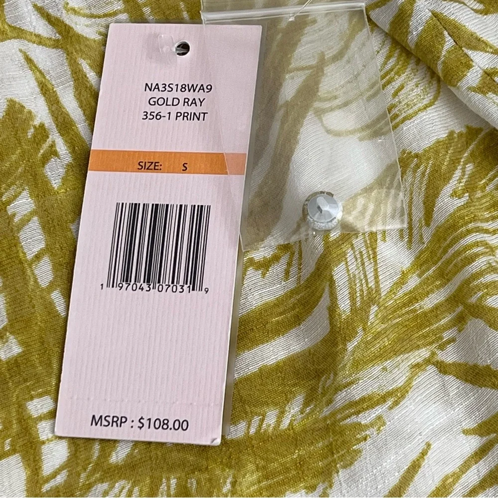 Nanette Lapore Top Sleeveless Palm Tropical‎ Print Blouse